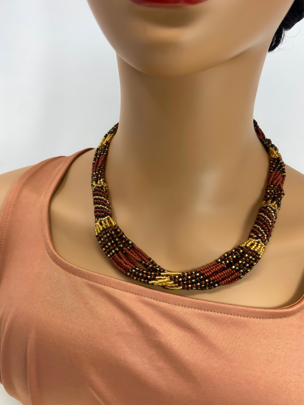 furaha necklace brown