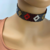Kipenzi necklace black n red